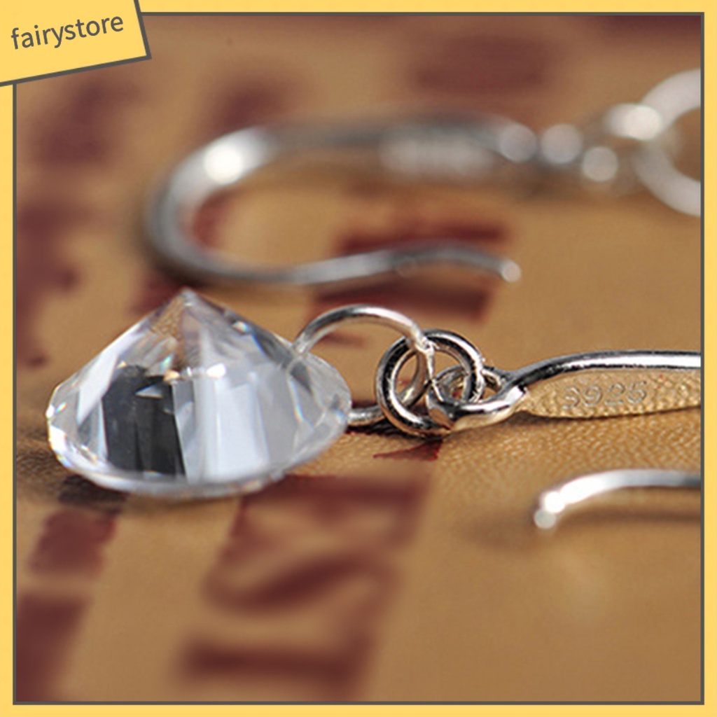 1 Đôi Bông Tai Đính Đá Thời Trang Dành Cho Nữ