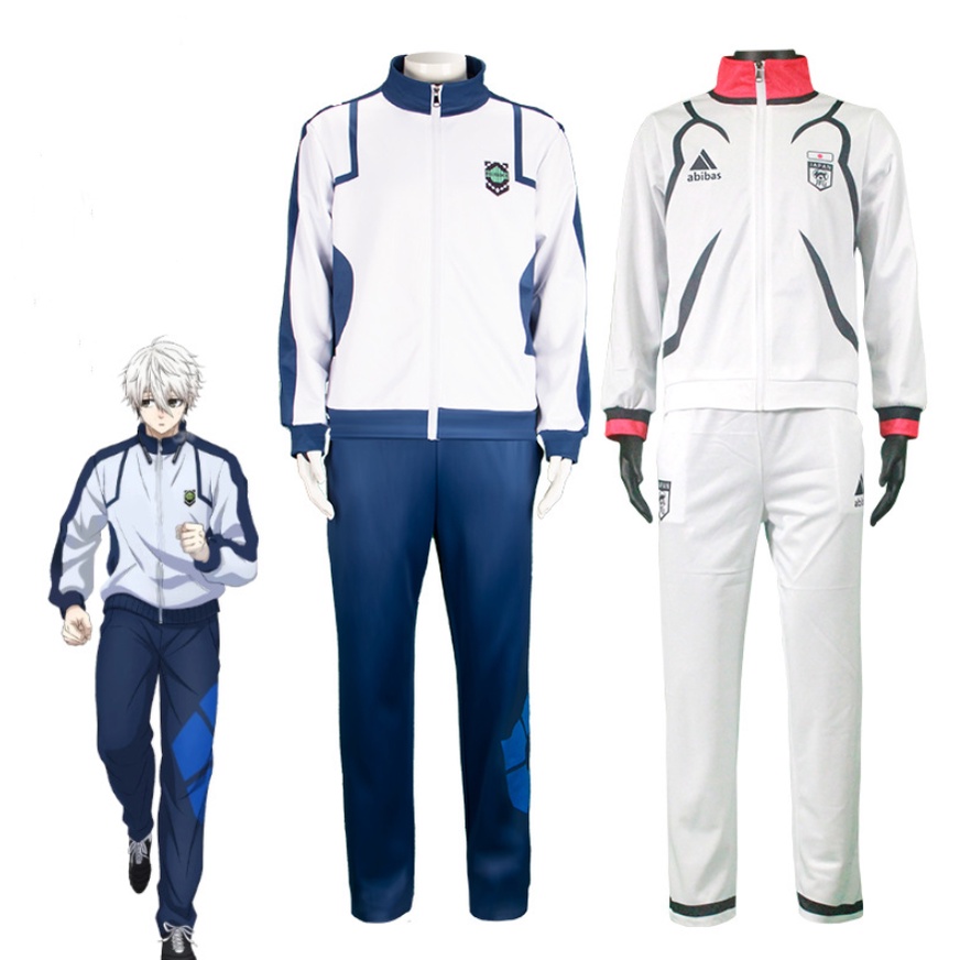 Set Đồ Thể Thao Hóa Trang Nhân Vật Yoichi Isagi Có Khóa Kéo