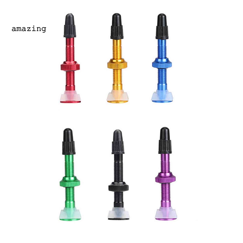 Bộ 2 Van Mở Rộng Lốp Xe Đạp Bằng Silicone Chống Ăn Mòn