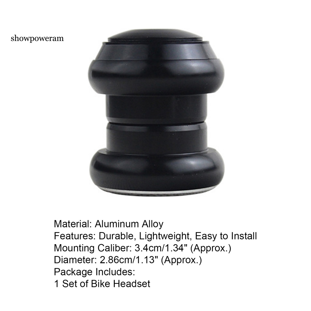 1 Bộ Tai Nghe Xe Đạp 34mm Bằng Hợp Kim Nhôm Không Ren Kèm Vỏ Bọc