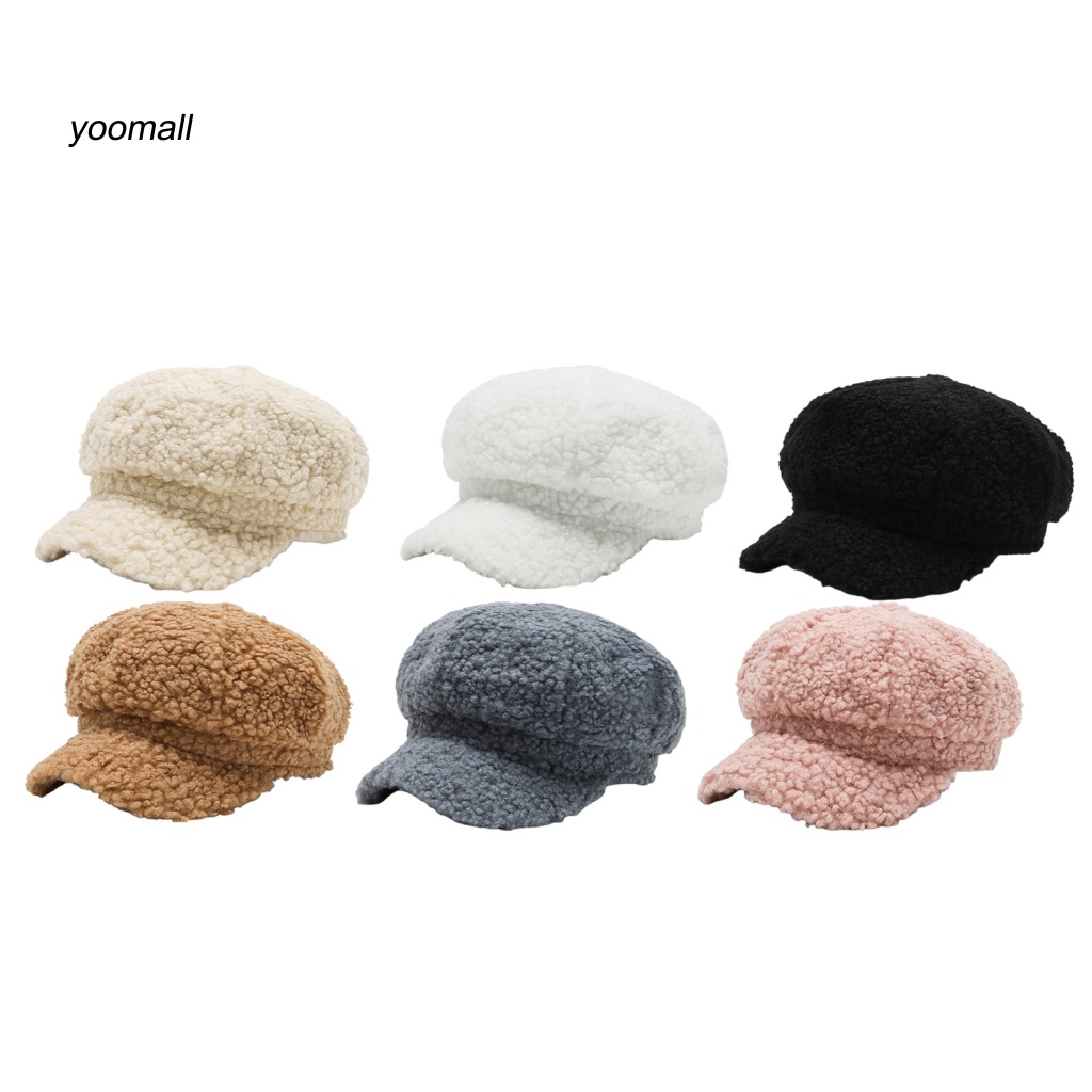 Yo / Mũ Nồi Lông Dày Dặn Màu Trơn Chống Gió Thoải Mái Giữ Ấm Mùa Thu Đông Cho Nữ