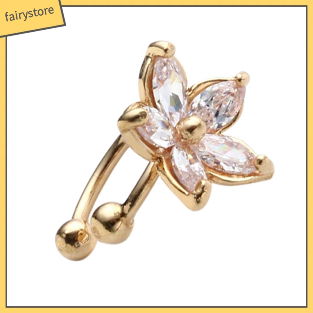 1 Khuyên Tai Hợp Kim Hình Chữ U Không Phai Màu Không Dễ Gỉ