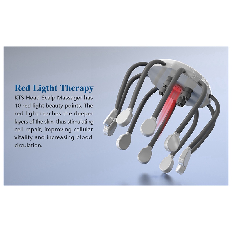 Máy Massage Da Đầu Chạy Điện 5 Chế Độ Rung 14 Chế Độ Rung Giảm Căng Thẳng