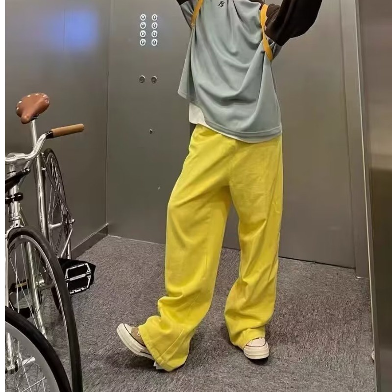 Quần Jean Ống Rộng Thời Trang Hip Hop Đường Phố Cá Tính Cho Nam