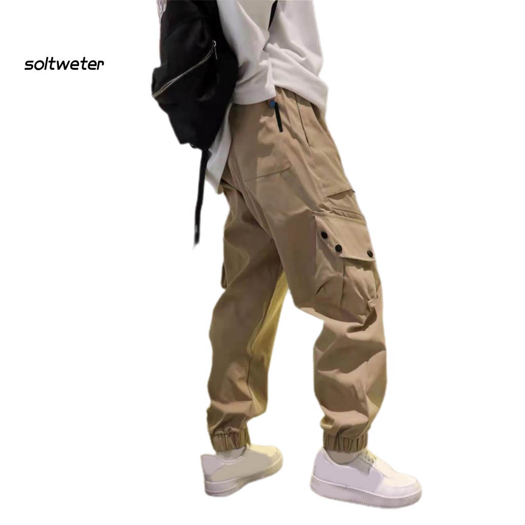 Quần Dài Dáng Rộng Nhiều Túi Màu Sắc Thời Trang Xuân Thu