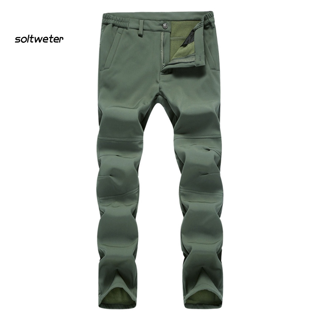 Quần Dài Lưng Vừa Chống Gió Chống Thấm Nước Màu Sắc Đơn Giản Thời Trang Cho Nam