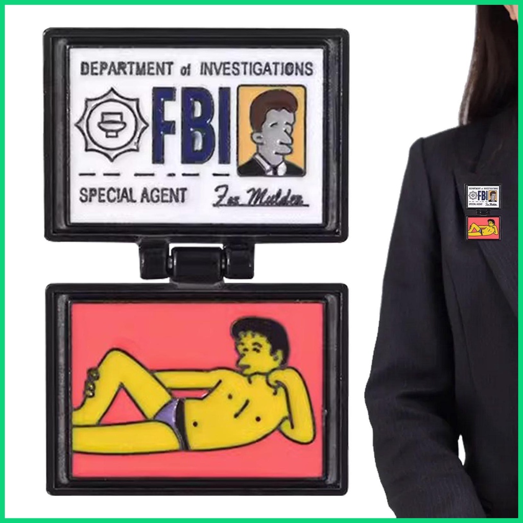 Ghim Cài Áo Hình Ví Hoạt Hình Bằng Hợp Kim Có Thể Gập Lại