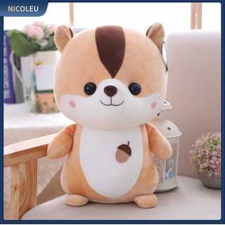 Nhân vật nicoleu dễ thương xinh xắn | 1 thú nhồi bông hình con sóc dễ thương 25cm