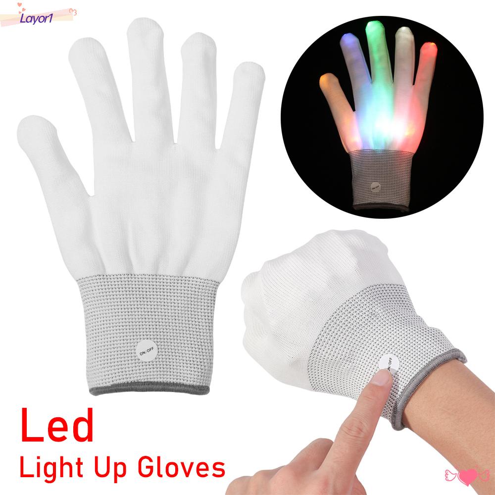 Găng Tay Đèn LED LAYOR1 Vui Nhộn Cho Người Lớn Và Trẻ Em
