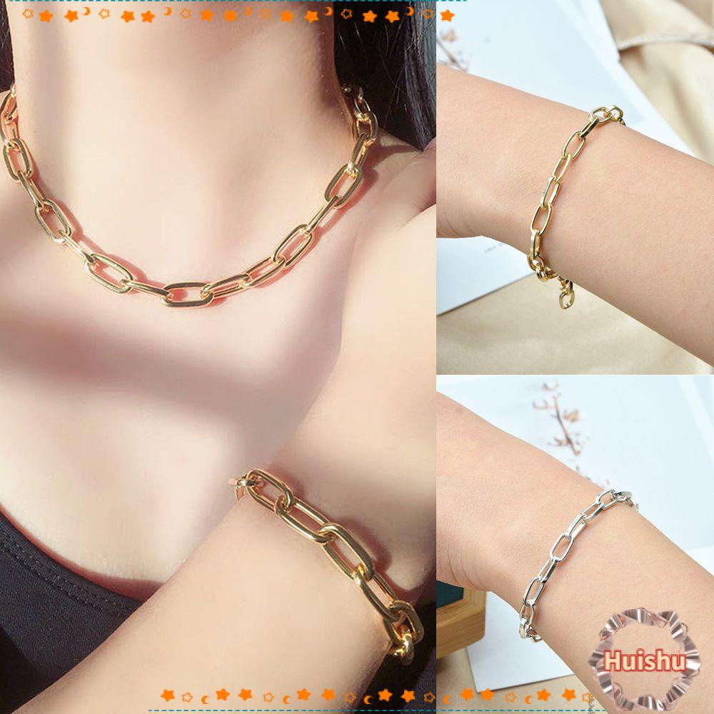 Vòng Tay Dây Xích Dày Dặn Phong Cách Hip Hop Thời Trang Cá Tính