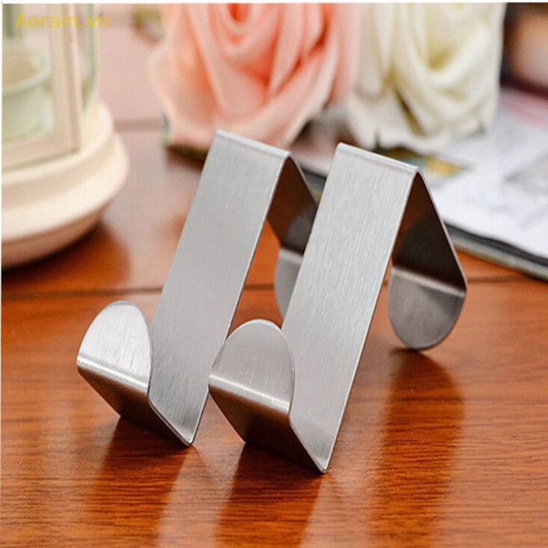 Bộ 2 Móc Treo Đồ Bằng Thép Không Gỉ Tiện Dụng Cho Nhà Bếp