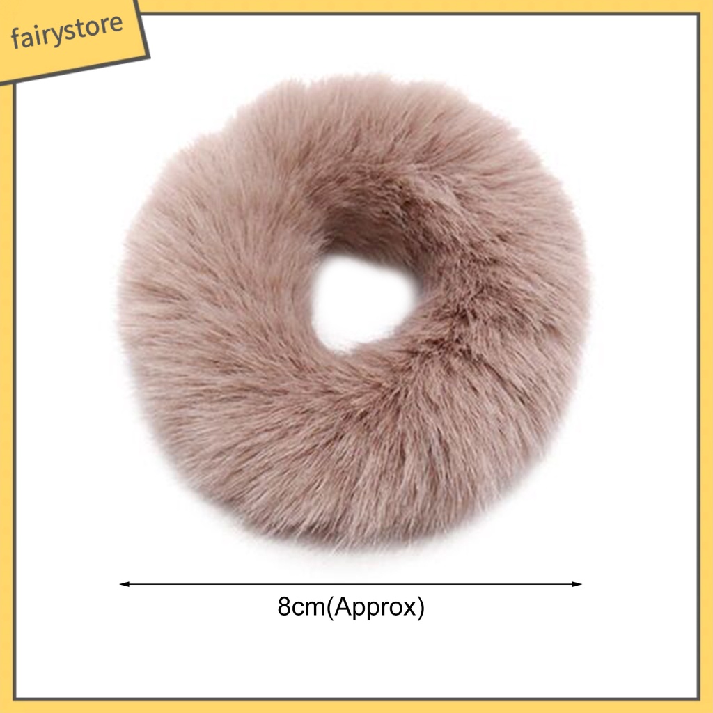 Dây Buộc Tóc Hình Bánh Donut Độ Co Giãn Cao Cho Nữ