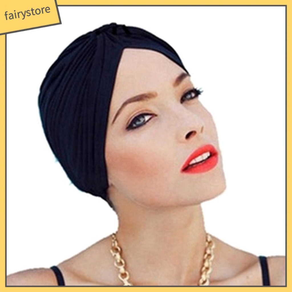 Mũ Trùm Đầu Chemo Màu Trơn Phối Bèo Thời Trang Unisex