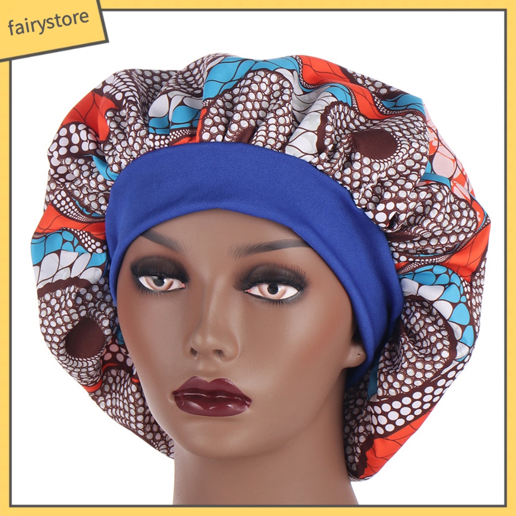 Mũ Trùm Đầu Vải In Họa Tiết Châu Phi Phong Cách Bohemian Dùng Khi Ngủ
