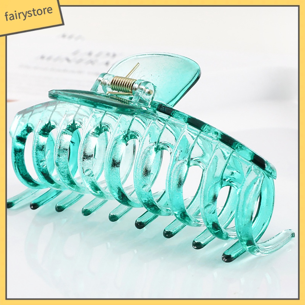 Kẹp Tóc Càng Cua Trong Suốt Gọn Nhẹ Tiện Dụng Cho Nữ