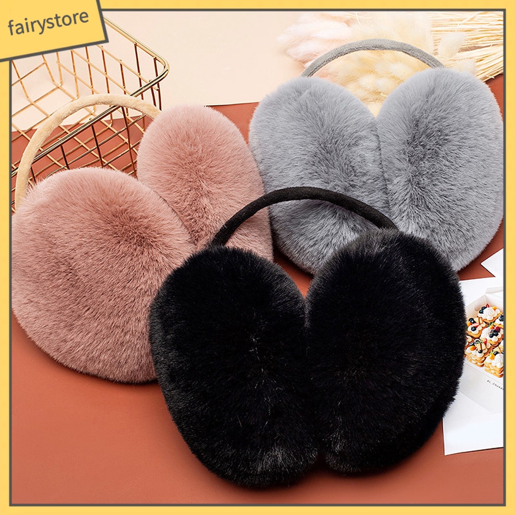 Chụp Tai Giữ Ấm Hình Tròn Bằng Lông Nhung Dày Dặn Cho Hoạt Động Ngoài Trời