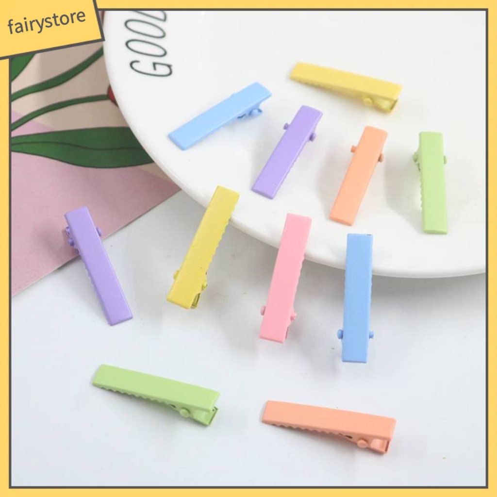 Set 30 / 50 Kẹp Tóc Co Giãn Chống Trượt Màu Sắc Ngọt Ngào Cho Bé Gái