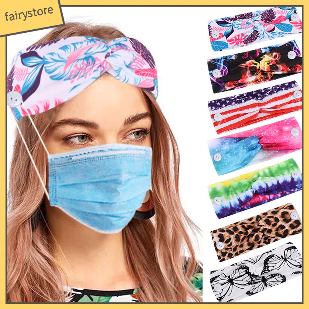 Băng Đô Cài Tóc Co Giãn Thắt Nút Dùng Tập Thể Thao / Yoga