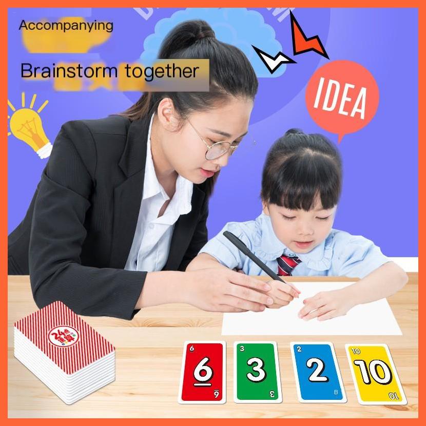 Bộ Thẻ Trò Chơi 24 Điểm Rèn Luyện Trí Não Cho Trẻ Em