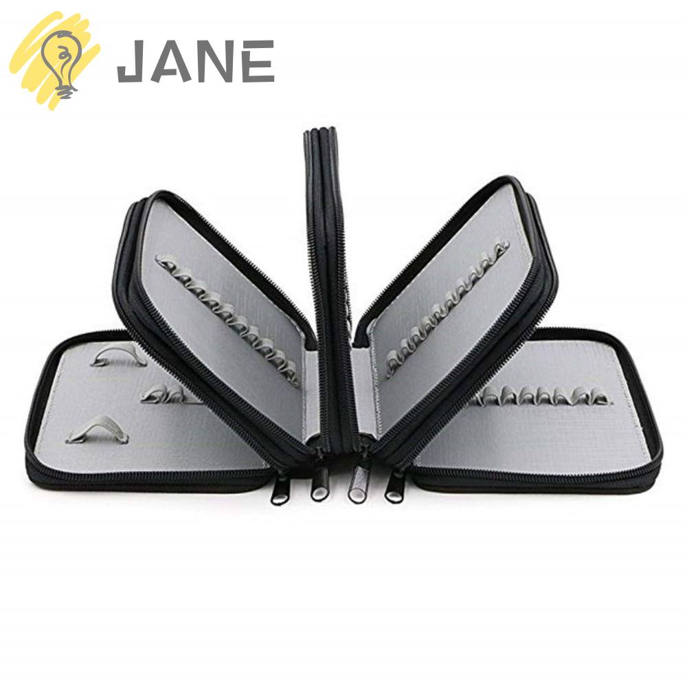 Túi Đựng Bút Bằng Nylon Có Khóa Kéo Tiện Dụng Cho Học Sinh / Văn Phòng