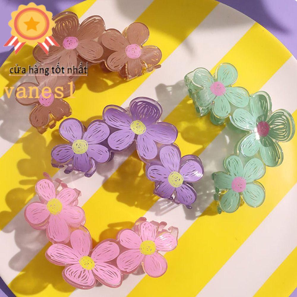Kẹp Tóc Đuôi Ngựa Hình Hoa Phong Cách Hàn Quốc Ngọt Ngào VANES1