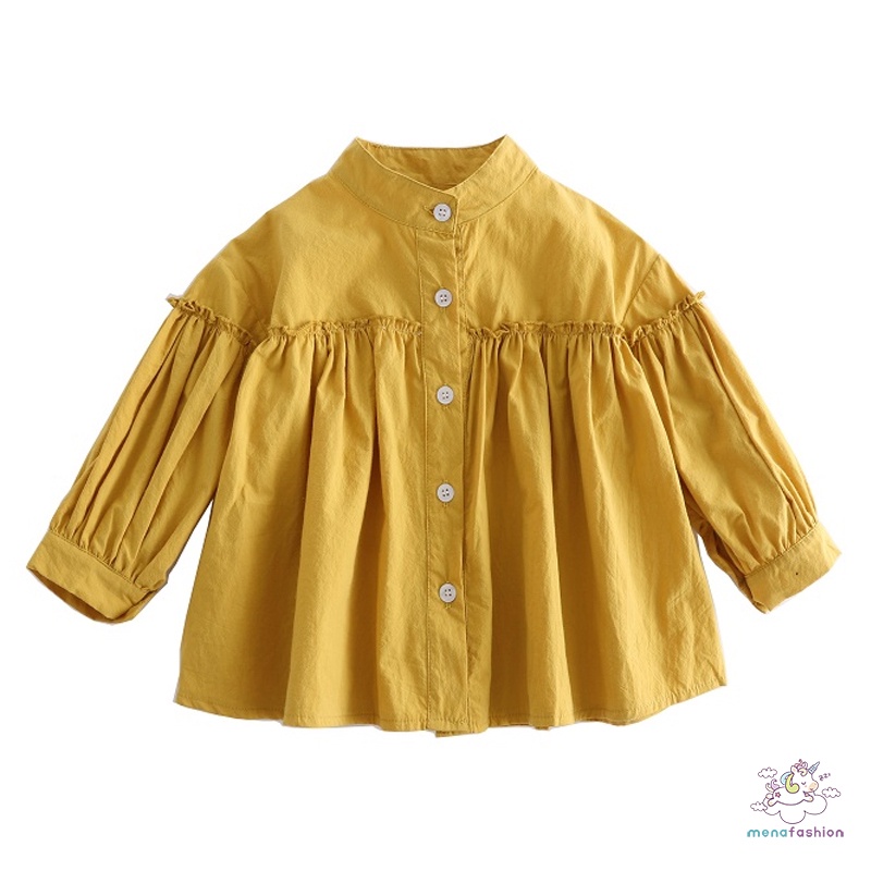 Áo Sơ Mi Xanh Dương Phong Cách Phương Tây Cho Bé Gái 2 Plus Size 130