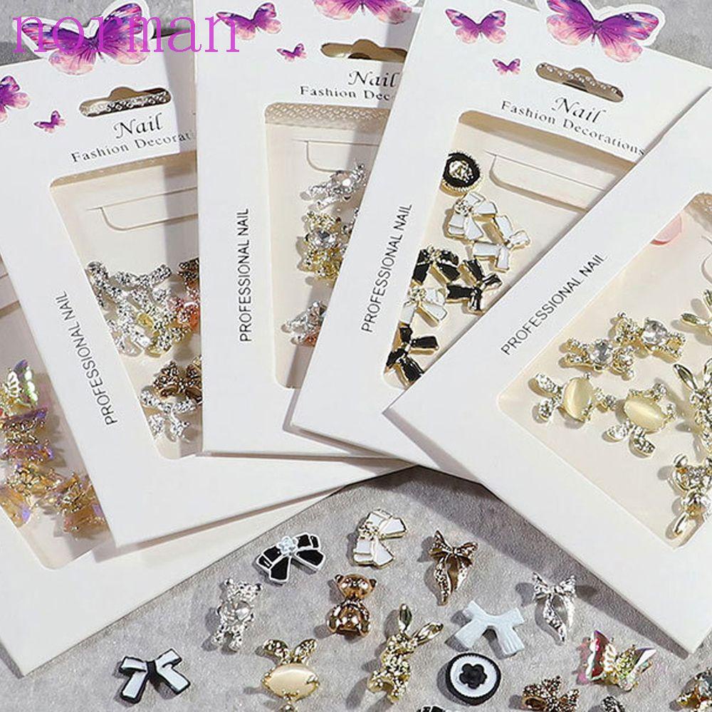 Phụ Kiện Trang Trí Móng Nghệ Thuật Hình Nơ / Trái Tim 3D Thời Trang Dành Cho Nữ