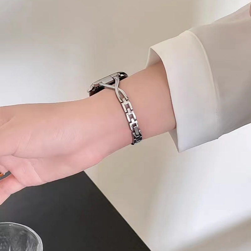 Dây Đeo Inox Thời Trang Cho Đồng Hồ Thông Minh Apple Watch Series 8 7 6 SE 5 4 3 49mm 42mm 44mm 38mm 40mm 41mm 45mm