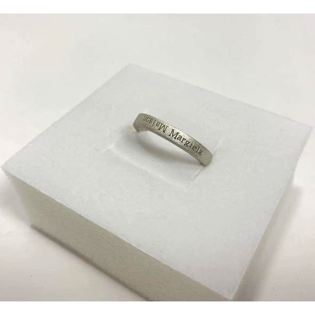 Nhẫn Cặp Mạ Bạc Khắc Chữ Maison Margiela Margiela Thời Trang Cho Nam Và Nữ