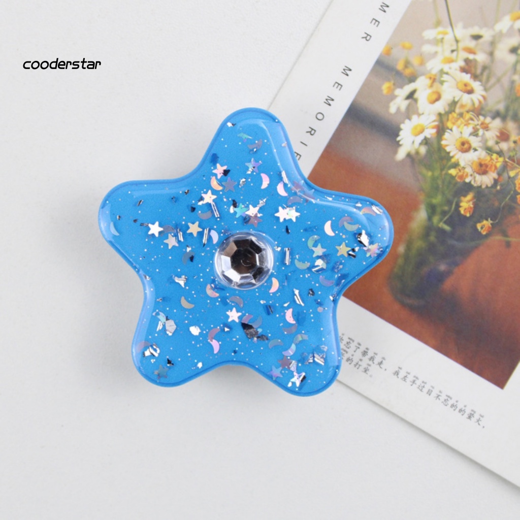 Giá Đỡ Điện Thoại Hình Ngôi Sao Năm Cánh Màu Gradient Đính Đá Lấp Lánh