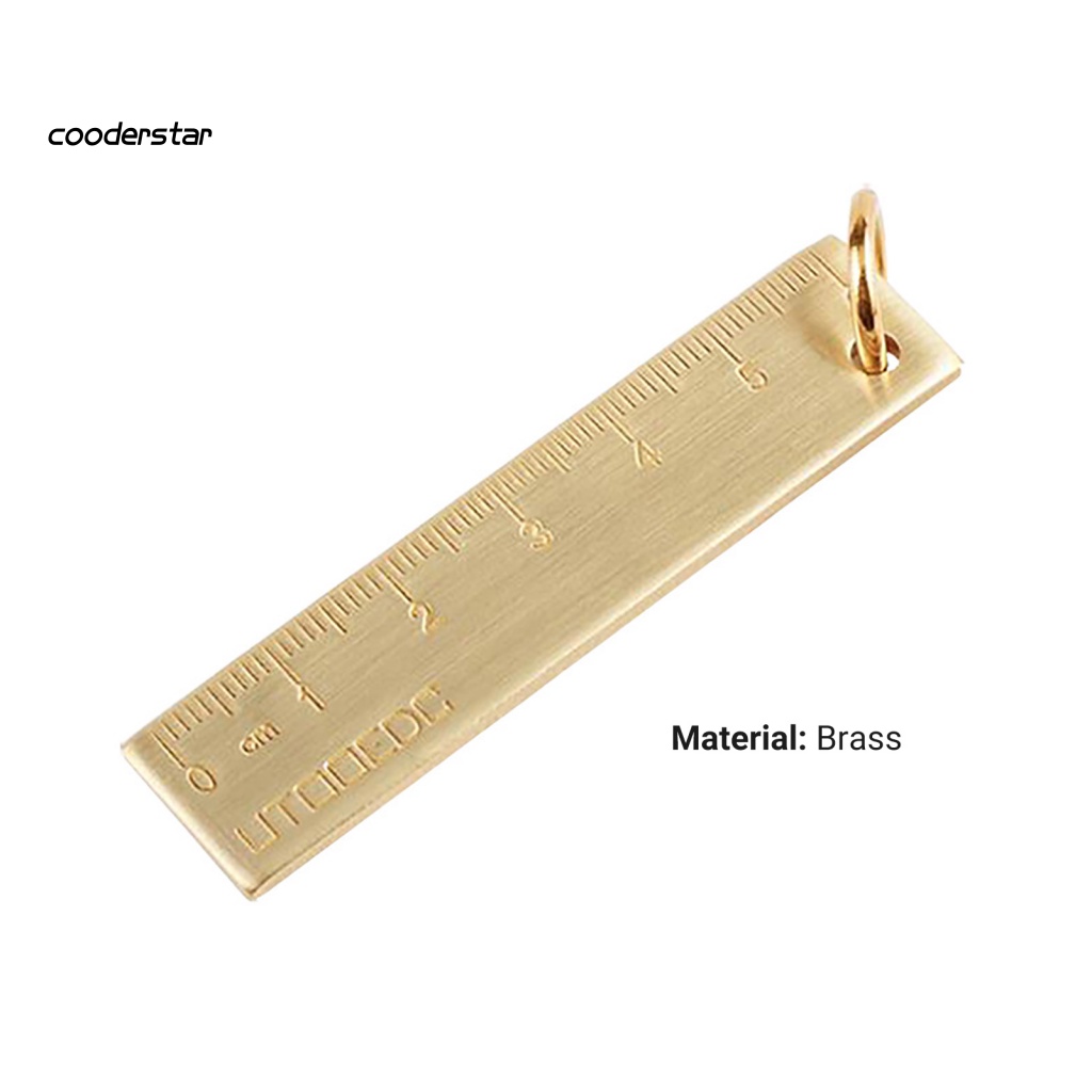 Móc Khóa Hình Thước Nhỏ Bằng Kim Loại Đồng Cho Balo