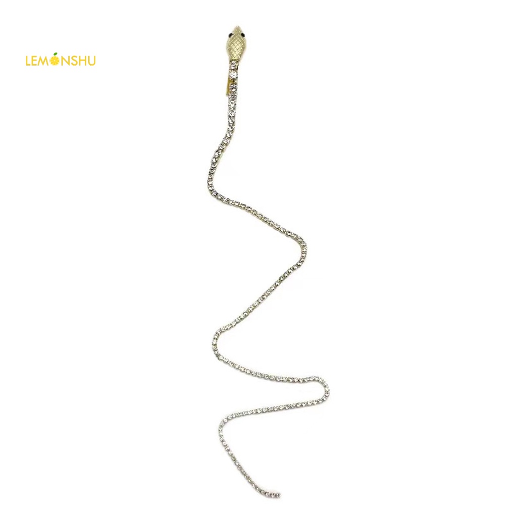 Chuỗi Dây Xích Hình Rắn Đính Đá Lấp Lánh Dùng Trang Trí Tóc