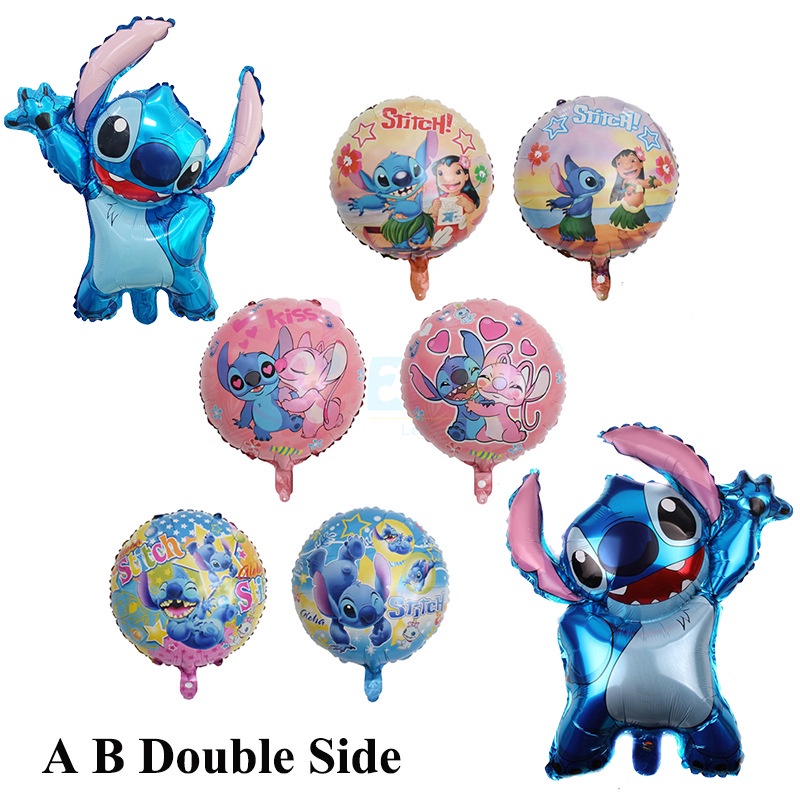 Bong Bóng Phim Hoạt Hình Lilo & Stitch 18 Inch Bằng Nhôm Trang Trí Tiệc Sinh Nhật Cho Bé