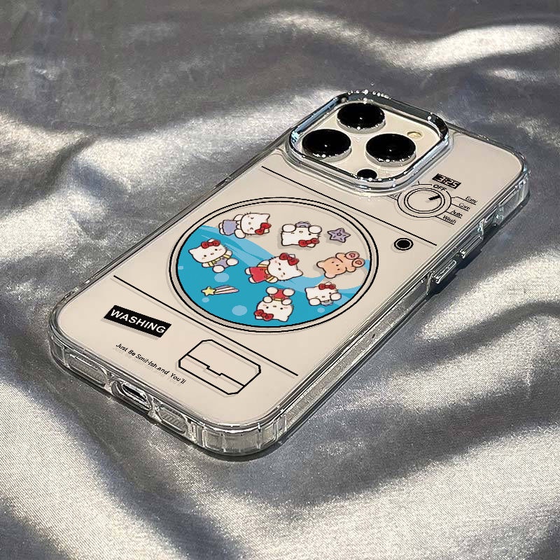 ✅Ốp Điện Thoại Dẻo Họa Tiết Hoạt Hình Hello Kitty Dễ Thương Chống Sốc Cho iPhone12 7 14pro U0F0 81311