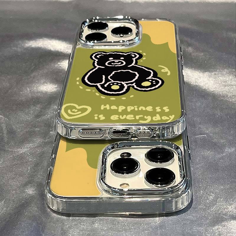 ✅Ốp Điện Thoại Mềm Chống Sốc Họa Tiết Gấu Dễ Thương Cho iPhone 12 813max 7 14pro 11 KWCL