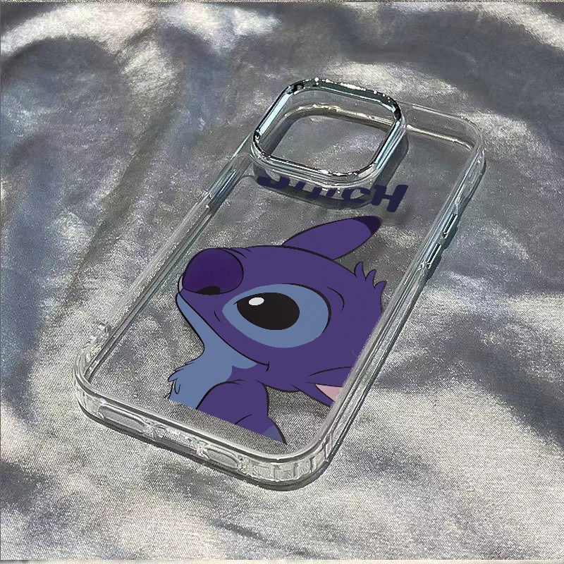 ✅Ốp Điện Thoại Mềm Chống Sốc Hình Stitch Màu Xanh Dương Cho Iphone 713 max plus 14Pro 12118