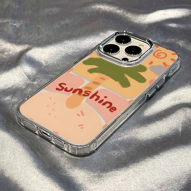 ✅Ốp Điện Thoại Mềm Chống Sốc Họa Tiết Graffiti Cho Iphone 8 Plus 14 Pro 1213 Max 7 11 / Coconut AZ2X