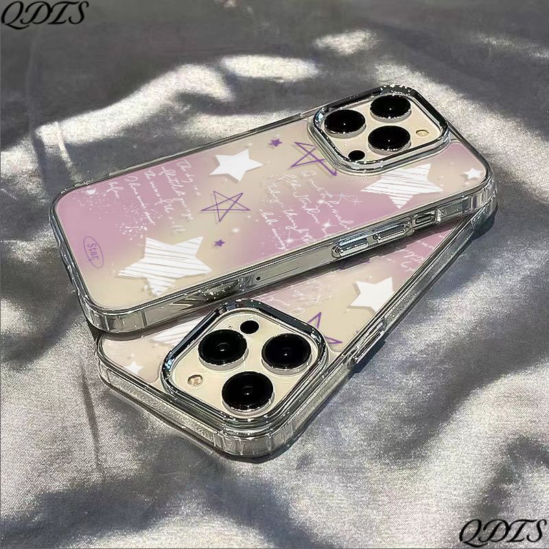 ✅Ốp Điện Thoại Dẻo Màu Gradient Họa Tiết Ngôi Sao Đơn Giản Chống Sốc Cho Iphone12 max plus 71113 14pro8 / AJMV