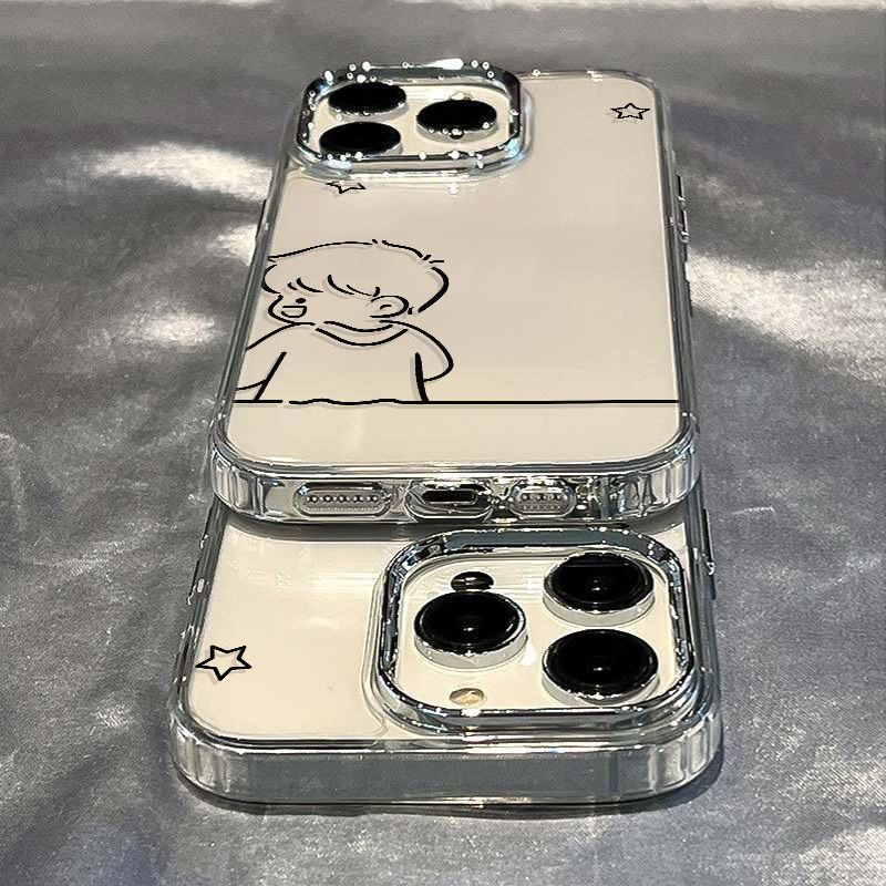 ✅Ốp Điện Thoại Dẻo Họa Tiết Hoạt Hình Cậu Bé Dễ Thương Chống Sốc Cho iPhone12plus 11max 713 / 14proins 8 W7VD