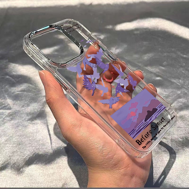 ✅Ốp Điện Thoại Mềm Chống Sốc Hình Chim Bồ Câu Cho Iphone 814pro plus 12 11 / 13 max7ins Z2ST