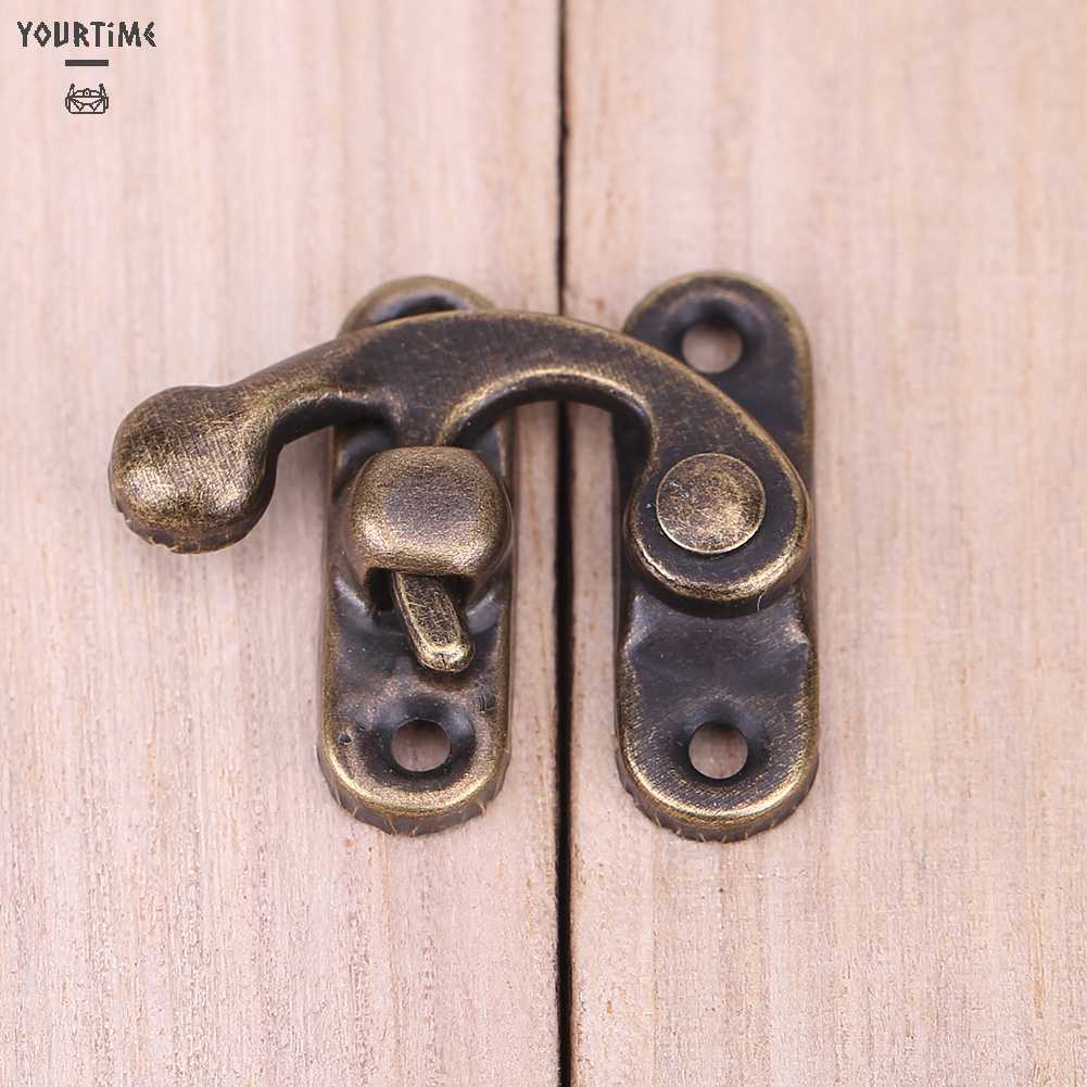 Set 10 Chốt Khóa Kim Loại Cổ Điển Kèm Ốc Vít Cho Đồ Nội Thất