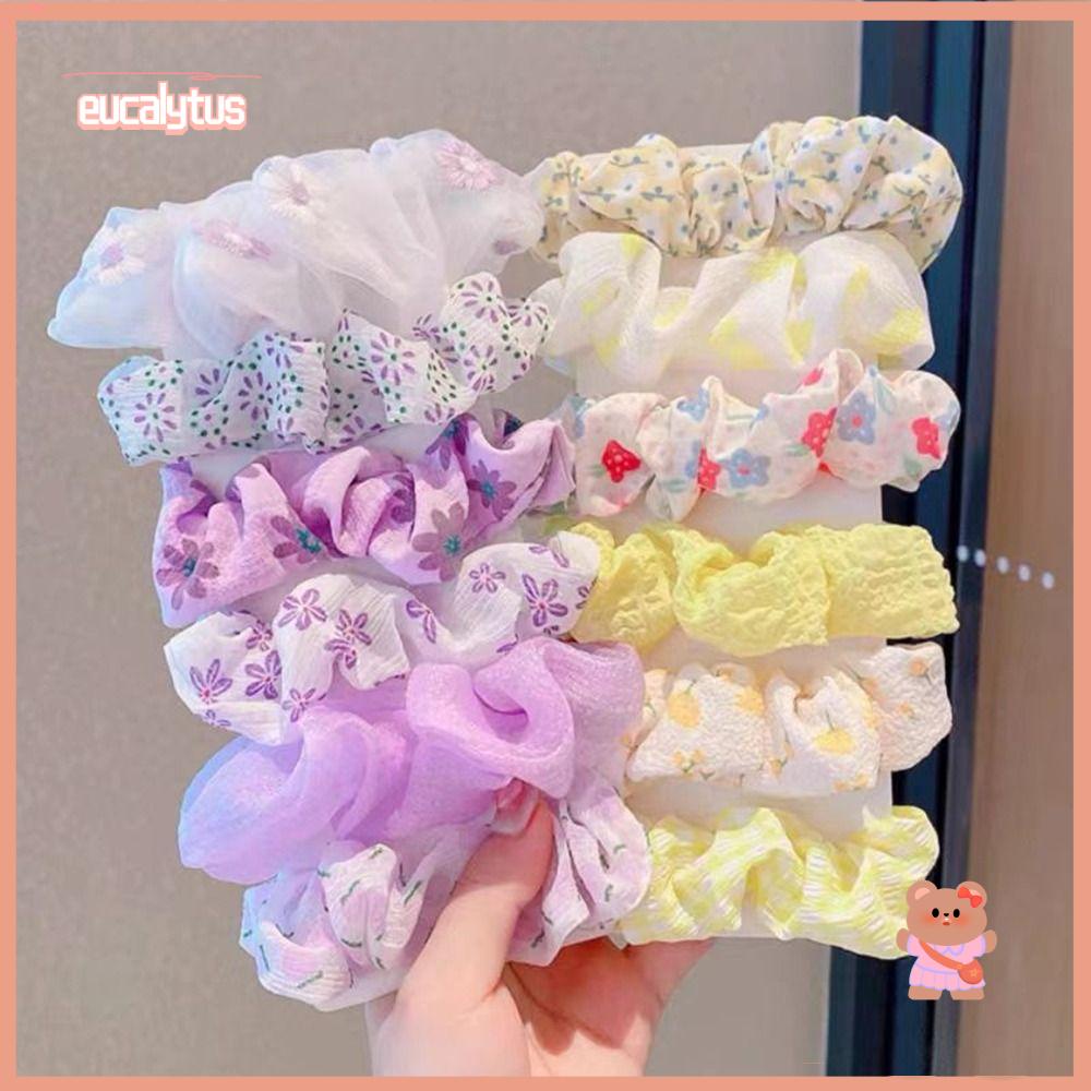 Bộ 6 Băng Đô Cài Tóc Co Giãn Nhiều Màu Sắc