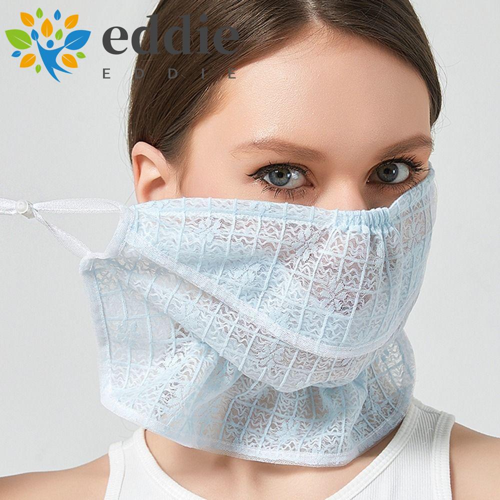 Khẩu Trang Chống Nắng 26Eddie Co Giãn Phối Ren Bảo Vệ Cổ Chống Tia UV Mùa Hè Cho Nữ