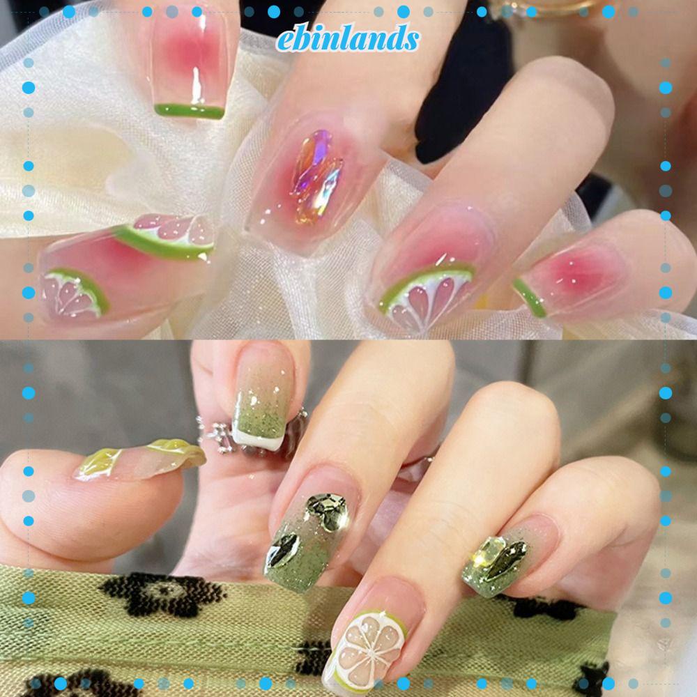 Bộ Móng Tay Giả Có Thể Tháo Rời Đầu Vuông DIY