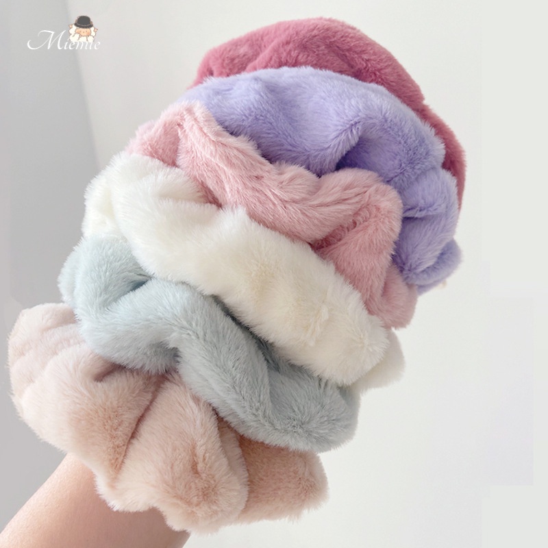 Dây Cột Tóc Vải Lông Cỡ Lớn Dễ Thương