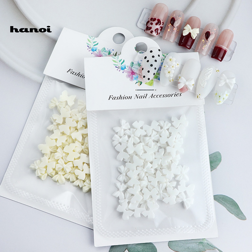 Set 50 Phụ Kiện Trang Trí Móng Tay Nghệ Thuật Chống Rơi Không Phai Màu DIY