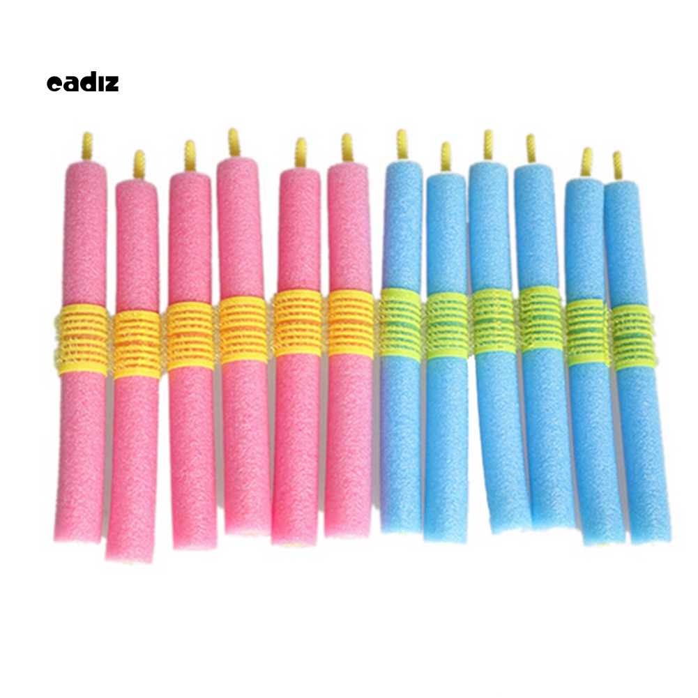 Bộ 12 Lô Uốn Tóc DIY Bằng Bọt Biển Tiện Dụng Cho Nữ