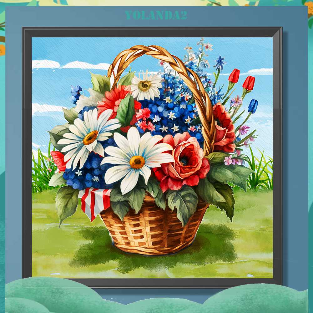 Tranh Đính Đá Kim Cương Toàn Bộ 5D DIY Hình Vẽ Hoa Trang Trí Nhà Cửa