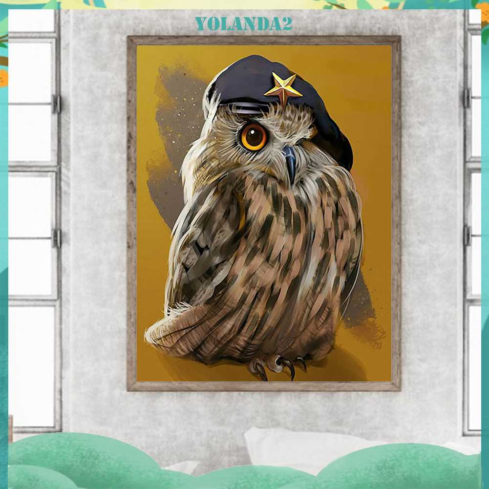 Tranh Đính Đá Kim Cương Toàn Bộ 5D DIY Hình Vẽ Con Cú