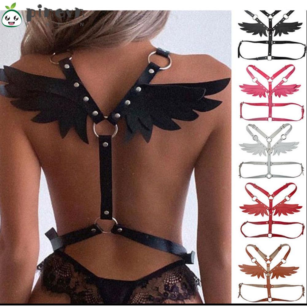 Đai Nịt Bít Tất Bằng Da Phong Cách Gothic Thời Trang